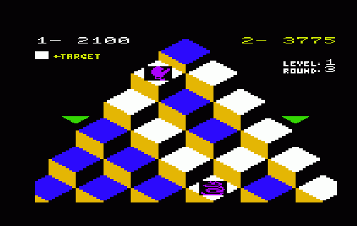 Q*bert screenshot 2 for Vic-20